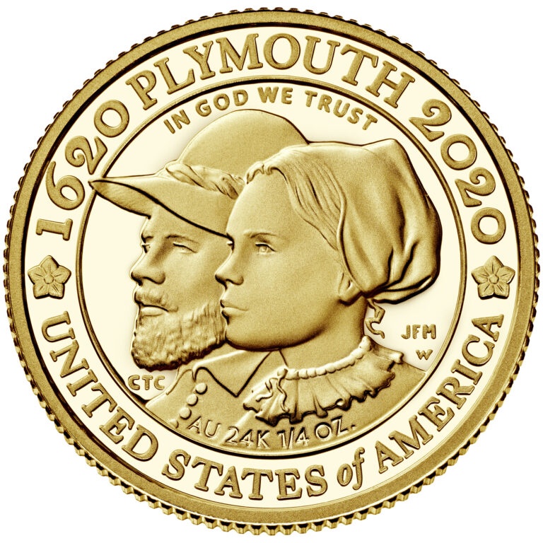 2020-mayflower-400th-gold-coin-reverse | Coin Collectors News