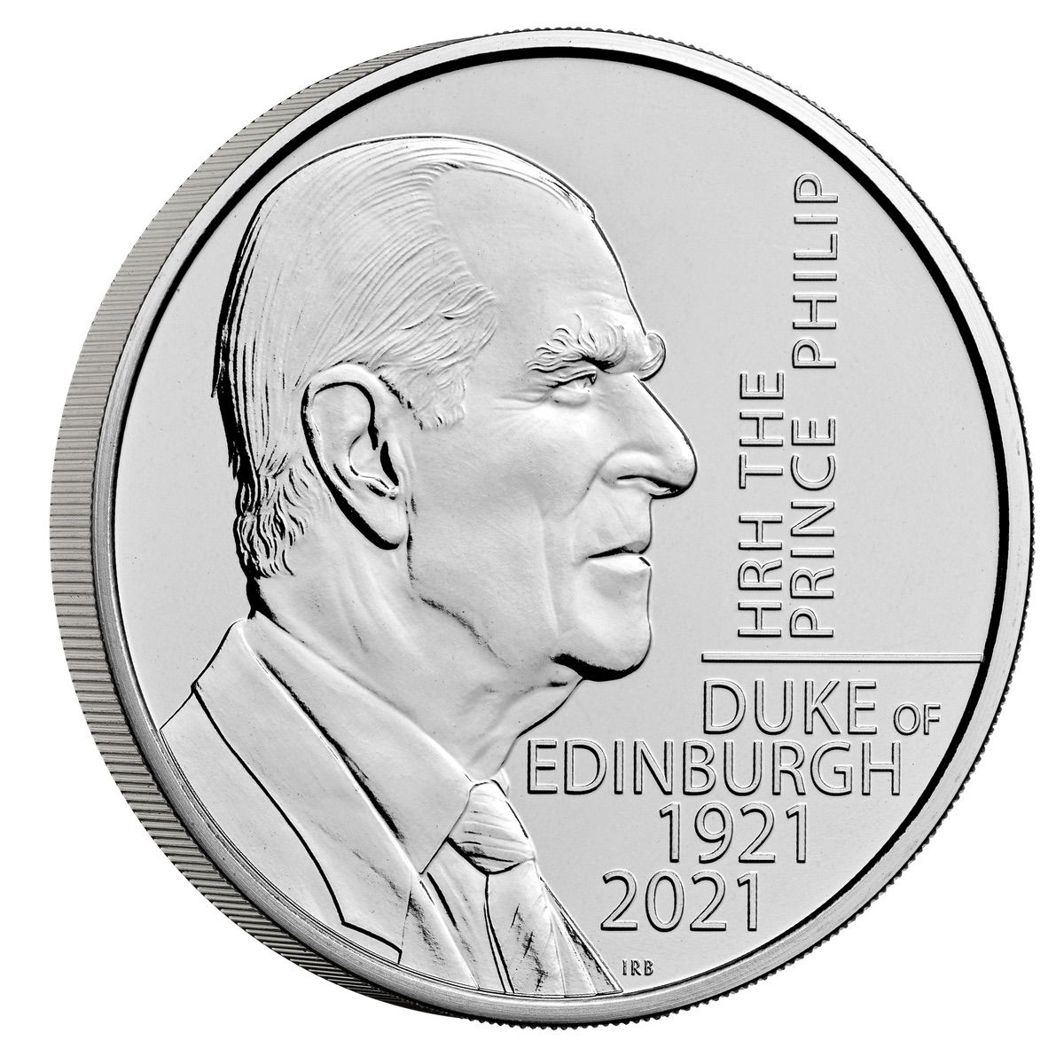 HRH The Prince Philip, Duke of Edinburgh 2021 UK £5 Brilliant