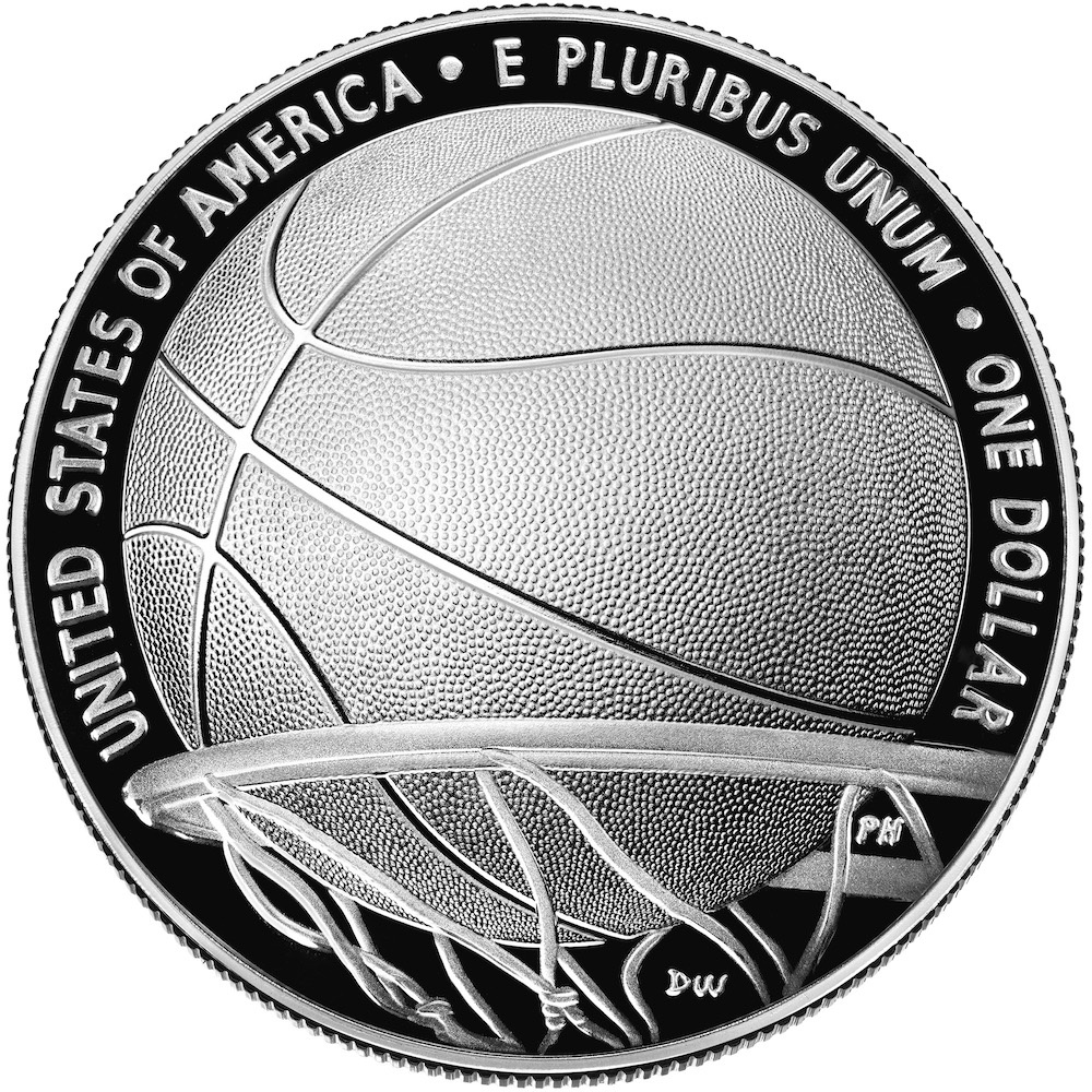 2020 Basketball Hall of Fame Silver Dollar Reverse | Coin Collectors News