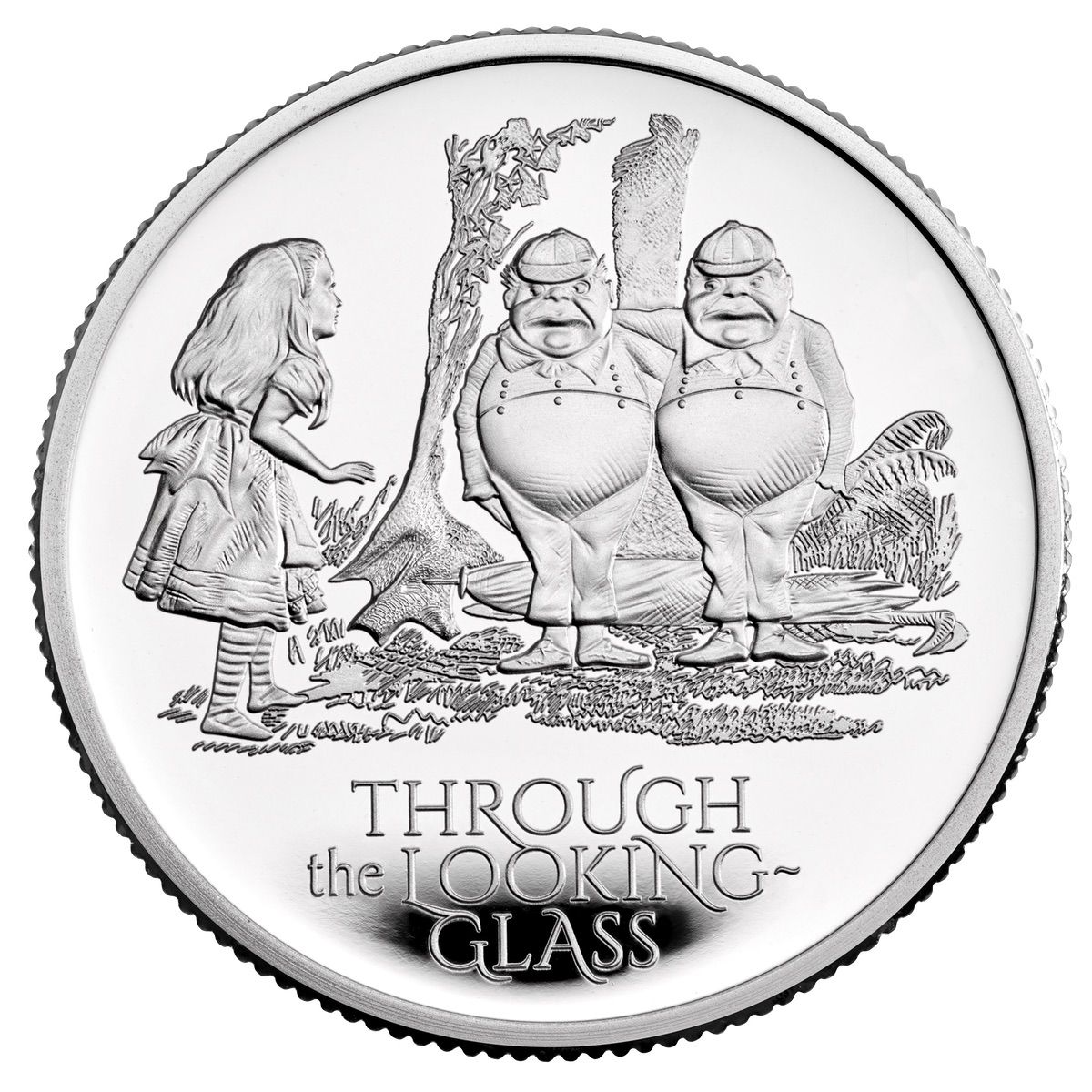 Alice Through the Looking Glass 2021 UK Half Ounce Silver Proof Coin reverse UK21ALHS Coin